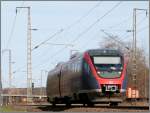 Die Euregiobahn (RB 20) ist unterwegs nach Heerlen (NL). Bildlich festgehalten im 
Stolberger Wald (Kr.Aachen) am Sonntag den 14.04.2013.