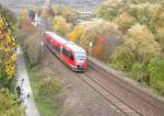 643 510 auf dem Weg von Bingen HBF (Bingerbrck) nach Pirmasens, 11/2003, bei Mnster-Sarmsheim/ - private.freepage.de/todabepa