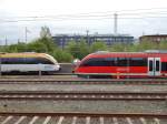 Vergleich zwischen Eurobahn 643er und DB Regio 643er in Münster. 

Münster 08.05.2015