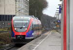 Die Euregiobahn (RB20) kommt aus Stolberg-Rheinland-Hbf nach Düren und kommt aus Richtung Herzogenrath, Kohlscheid,Richterich,Laurensberg und fährt in Aachen-West ein und hält in