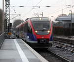 Die Euregiobahn (RB20) kommt aus Stolberg-Rheinland-Hbf nach Aachen-Hbf und kamm die Kohlscheider-Rampe hoch aus Richtung Herzogenrath und hilt in Kohlscheid und fährt in Richtung