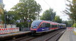 Zwei Euregiobahn (RB20) kommen aus Stolberg-Rheinland nach Stolberg-Rheinland-Altstadt-Düren und kommen aus Richtung Aachen-West und halten in Aachen-Schanz und fahren in Richtung Aachen-Hbf.