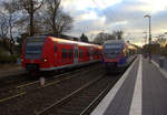 Ein Nachschuss von der Euregiobahn (RB20) kammen aus Stolberg-Rheinland-Hbf nach Stolberg-Altstadt,Düren und kamm die Kohlscheider-Rampe hoch aus Richtung Herzogenrath und hilten in Kohlscheid