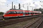 644 023-3 fährt am 4.7.2017 als RB38 (RB11816)  Erftbahn  von Köln Messe/Deutz nach Düsseldorf Hauptbahnhof in den Kölner Hauptbahnhof ein. 