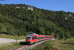 644 057-1 und 644 043-1 als RE 22310 (Ulm Hbf-Donaueschingen) bei Hausen im Tal 21.9.19