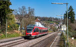 644 050 als RB 17254 (Lauchringen - Basel Bad Bf) am Haltepunkt Beuggen 20.3.26