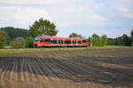 18.05.2026 Da einige Fahrzeug f�r die REB 51 neu Aufgefrischt werden, sind aktuell auf der RB &4 Strecke zwischen Gronau und M�nster Leihfahrzeug aus Baden W�rttemberg. Einmal der 644 557 (hier zu sehen) und einmal der 644 550. Sch�n an der Aufschrift Bweg zu sehen
