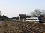 NEB Oderlandbahn VT 737 am 23.02.2008 in Strausberg