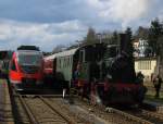 Da kam die Sonne wieder und der  Ersatz-RE  durfte neben der  Waldbrhl  bleiben.