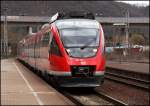 644 540/040 und 644 054/554 erreichen als RB 12845, Gerolstein - Trier Hbf, den Bahnhof von Ehrang. (02.04.2010)