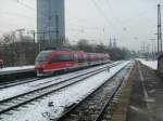 Hier fhrt ein 644er am 3.12. in seinen Zielbahnhof Kln Messe/Deutz ein.