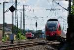 Bahnbetrieb am Bf Remagen mit BR 644, 101 und 460 - 02.08.2011