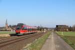 644 042 als RB 11415 (Kln Messe/Deutz - Kall) zwischen Weilerswist und Derkum am 10.02.13 