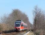 644 059 kam als RB38 nach Bedburg durch Bergheim gefahren.