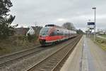 Zug 11808/alias RB38 nach Neuss Hbf bei der Einfahrt in Kapellen/Erft.