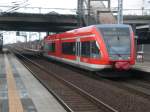 BR 646 (Stadler GTW) als RE12 nach Templin Stadt im Bahnhof Berlin-Hohenschnhausen.