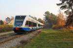 2 UBB-Triebwagen der Baureihe 646 auf dem Weg nach Stralsund am 5.11.2011