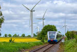 Stadler GTW der UBB ist vom Haltepunkt in Karlsburg abgefahren. - 25.05.2017