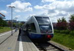 UBB 646 101-5 + 646 107-2 als UBB 29421 aus Stralsund Hbf, am 14.06.2017 in Swinoujscie Centrum.