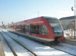 Hier 646 009-1 als RE6 nach Berlin-Spandau, dieser Zug stand am 20.2.2010 in Neuruppin West.