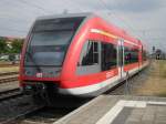 DB-Regio 646er als Dienstfahrt von Rostock Hbf Richtung Berlin-Lichtenberg kurz vor der Ausfahrt im Rostocker Hbf(04.08.10)