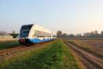 2 UBB-Triebwagen der Baureihe 646 auf dem Weg nach Stralsund am 5.11.2011.