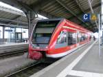 646 028 pendelt als RE 1 zwischen Frankfurt(oder) und Eisenhttenstadt, Bahnhof Frankfurt (Oder), 14.12.2011 