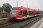 Hier 646 015-7 als Leerzug, dieser Triebzug stand am 2.11.2013 in Neuruppin West.