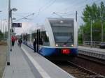 BR646 der UBB im Bf Greifswald Sd am 21.05.03.