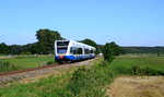 UBB 24774 nach Trassenheide erreicht in Kürze den Hp Neu Pudagla 21.07.2016