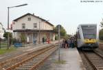 Am 25.9.13 stieg in Lich eine ganze Schulklasse mit Lehrern in die RB nach Gieen.