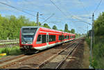 946 514-6, 946 021-2 und 946 513-8 (Stadler GTW 2/6) von DB Regio Nordost, womöglich als Überführung, durchfahren den Bahnhof Berlin-Hohenschönhausen (S) auf dem Berliner