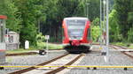 646 206 der Kurhessenbahn als RB 94 am 30.05.2016 bei der Einfahrt in den Bahnhof Bad Laasphe an der oberen Lahntalbahn