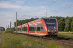 Zwei Triebzüge der Baureihe 646 von DB Regio fuhren am 05.06.2022 als RB66 von entweder Stettin oder Angermünde nach Berlin Gesundbrunnen. Aufgenommen bei Biesenthal. L.G. zurück an den Lokführer.