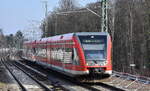 DB Regio AG - Region Nordost mit dem RE66 aus Szczecin (Polen) Richtung Berlin Gesundbrunnen am 16.02.23 Berlin Buch.
