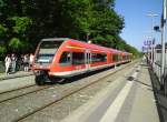 Hier 646 016-5 und 646 028-1 als RE6 von Wittenberge nach Berlin-Spandau, dieser Zug stand am 5.6.2010 in Neuruppin Rheinsberger Tor.