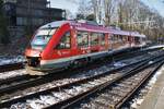 648 452-0 wird am 3.3.2018 als RB75 (RB21270) nach Rendsburg im Kieler Hauptbahnhof bereitgestellt.