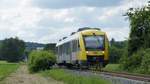 Eine RB12 nach Frankfurt Hbf zwischen Kelkheim Münster und Liederbach. Aufgenommen am 4.6.2017 16:19