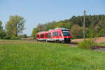 648 318 als RB 58845 von Markt Erlbach nach Fürth (Bay.) Hbf bei Wilhermsdorf, 02.05.2019