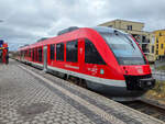 VT 648 815 steht mit der RB 21 nach Gräfenberg in Nürnberg Nordost, 22.02.2026.