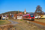 648 312 DB Regio als RB (Markt Erlbach - Fürth (Bay) Hbf) bei Laubendorf, 01.03.2022