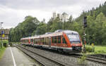 648 308 fuhr am 17.9.24 am westlichen Ausfahrsignal von Rupprechstegen vorbei.