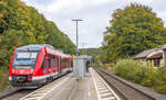 Am 6.10.12 legte 648 305 auf dem Weg nach N�rnberg in Vorra auf Gleis 2 eine Pause ein.