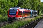 D-DB 648 336-5/ 836-4 und D-DB 648 341-5/ 841-4 fuhren am 21.06.2026 als RB 85 (RB 11626) von L�beck Hbf (AL) nach Neustadt (Holstein) (ANT). Hier bei der Einfahrt am Haltepunkt  Bad Schwartau  (ASCH).

Aufgrund von einem Fahrzeugmangel werden zur Zeit Lint 41 der  Harz-Weser-Bahn  aus dem Bw Braunschweig zwischen L�beck Hbf und Neustadt in Holstein eingesetzt. Bis vor 2 Jahren fuhren diese VT 648 noch unter der Flagge des Bw Kiel.