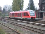 Ein 648er als RB 14425 beim Halt in Stadtoldendorf.