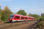 648 306 und 648 308 am 12.10.2208 bei der Einfahrt in Neunkirchen am Sand.