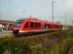 Idyllische Stimmung im Bahnhof von Unna, wo dieser 648-er auf der RB 54 erlegt wurde.