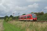 Bald Geschichte: Ab April werden die Verstrker-Leistungen zwischen Kiel HBF und Eckernfrde von der  NOB erbracht. Im Gegenzug fhrt die RBSH die Regional-Bahnen zwischen Kiel und Neumnster zu 100 %. Am 29.08.2008 konnte ich eine RB Kiel-Eckernfrde in Form eines Lints in Neuwittenbek ablichten.