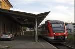 648 106/606 steht abfahrbereit in Ldenscheid als RB52  Volemtalbahn  nach Dortmund Hbf.