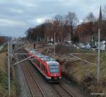 648 851 und ein weiterer 648 sind am 28.11.09 als RE auf dem Weg nach Kiel Hbf unterwegs.